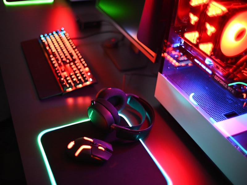 Main competition stage, lit for finals night
